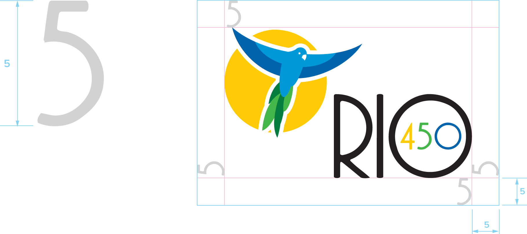 RIO 450 Logo Design Clear space