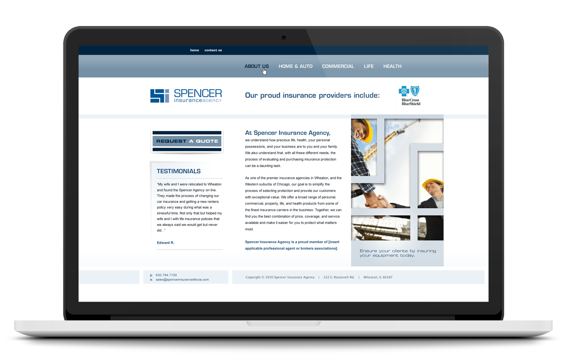 Spencer Insurance Agency Website Design