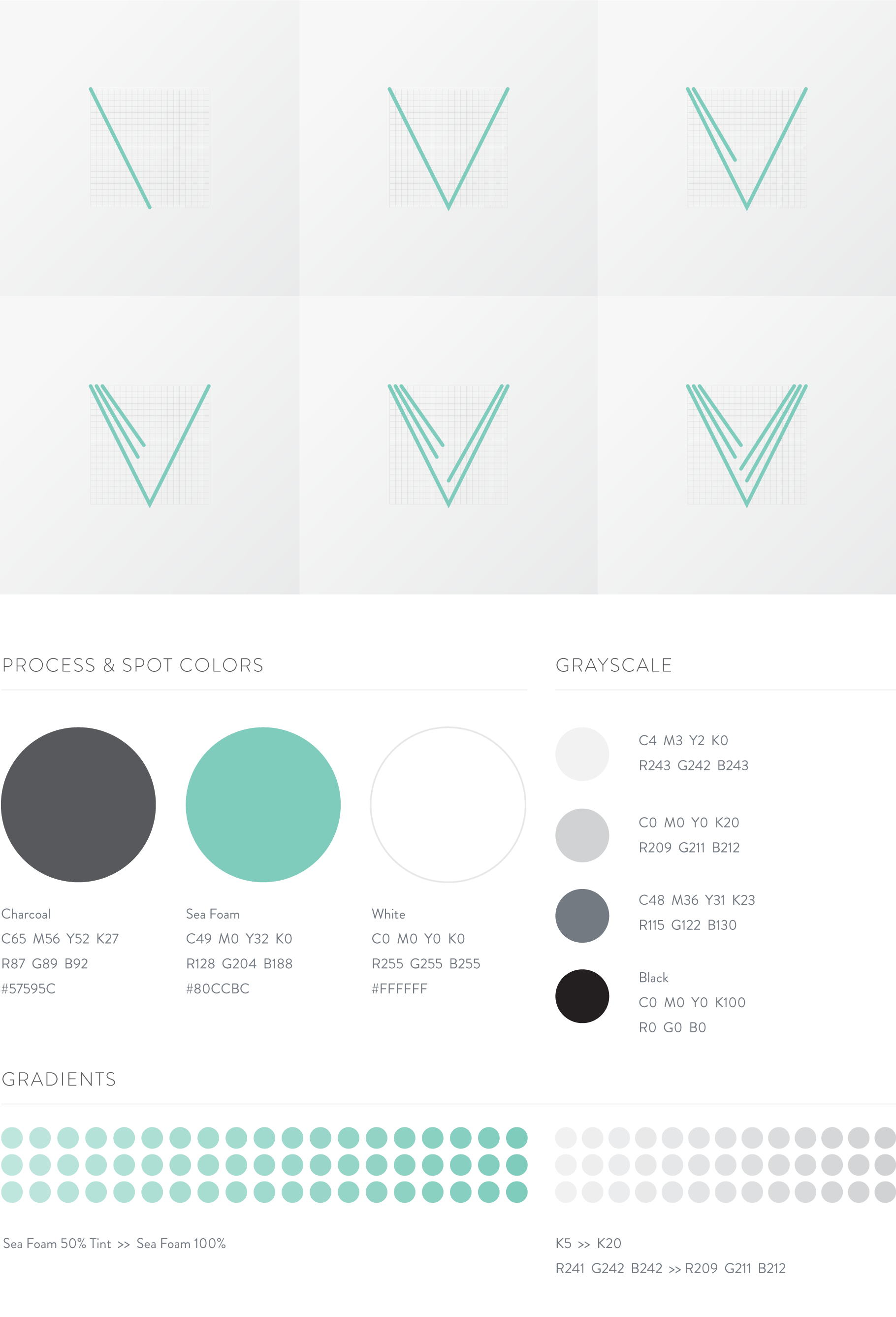 VROOOM Logo Construction, Color Palette, and Patterns