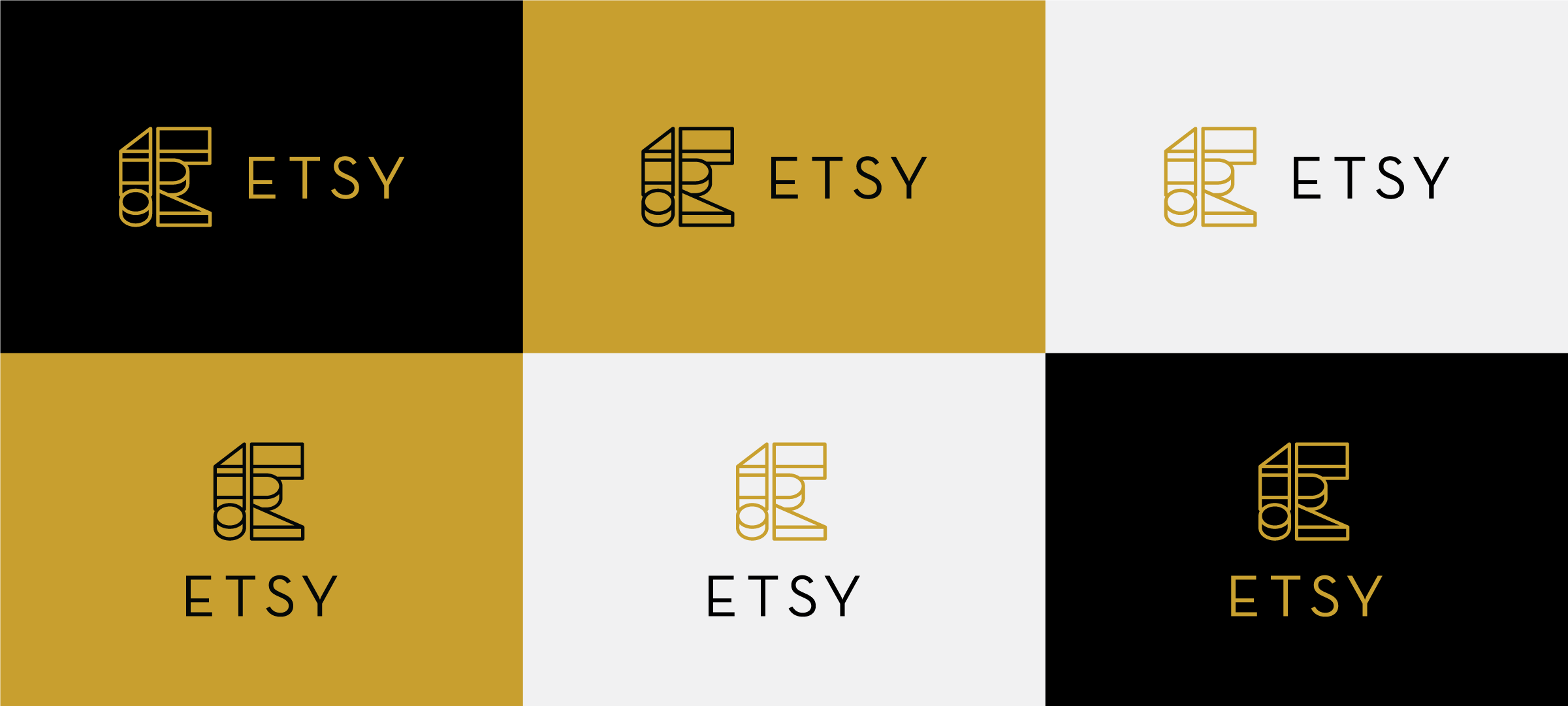 Etsy Re-brand Logo Color Variants