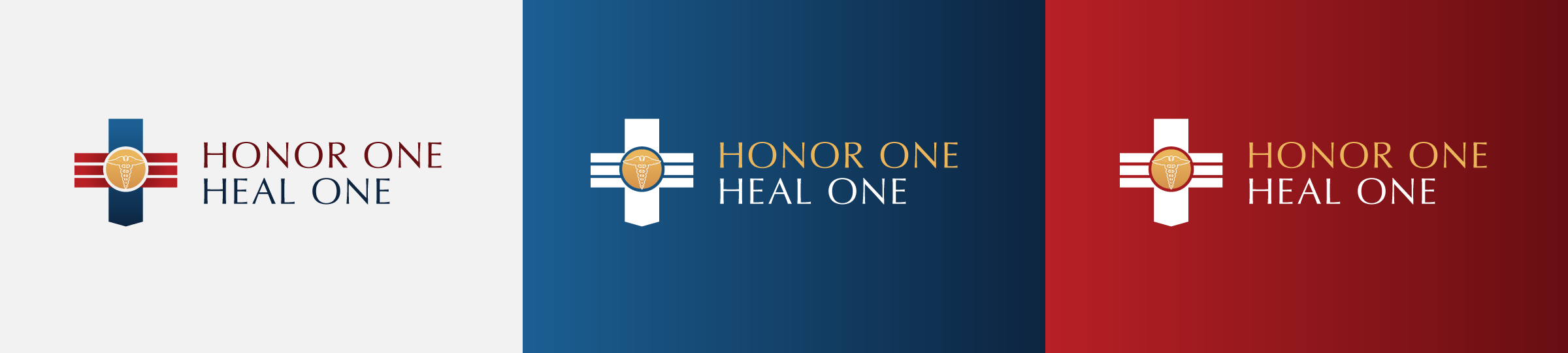 Honor One Heal One Logo Color Variants