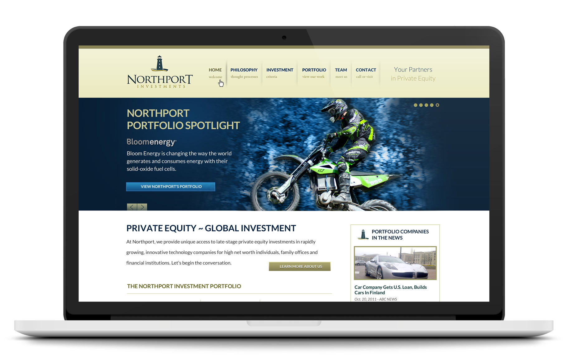 Northport Investments Website Design